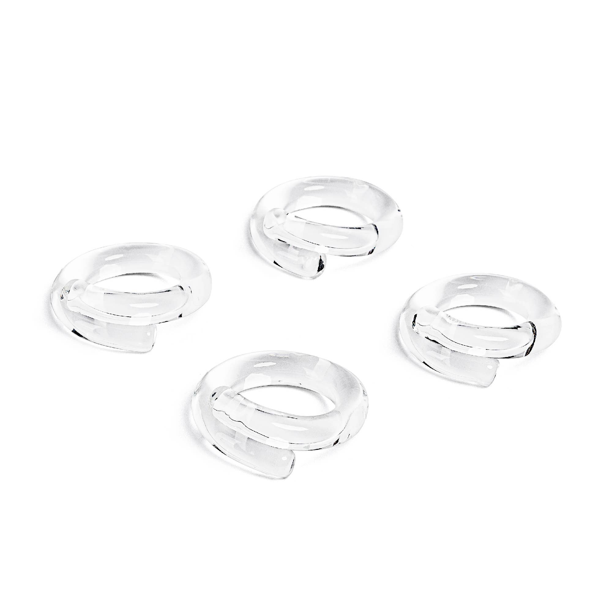 over&back - Wholesale Napkin Ring - Glass Napkin Rings – Hosting Essential – Set of 47