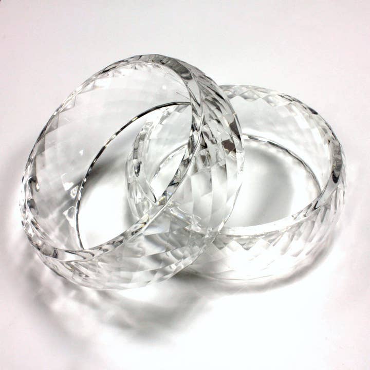 Prystal-Glitz Clear Bangle Bracelet for wholesale by Leetie Lovendale