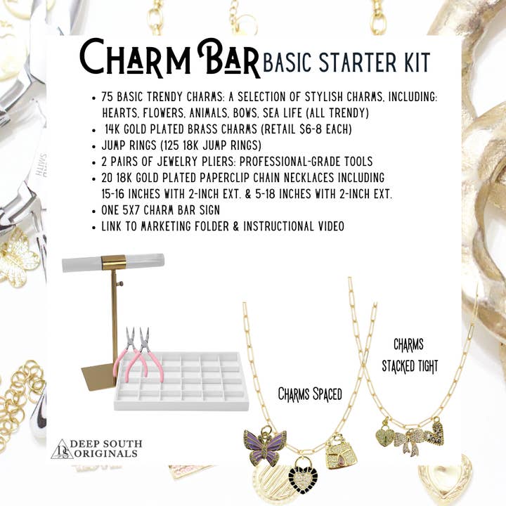 Deep South Originals, LLC - Wholesale Jewelry Set - Charm Bar - Basic Starter Kit ~ Deep South Originals