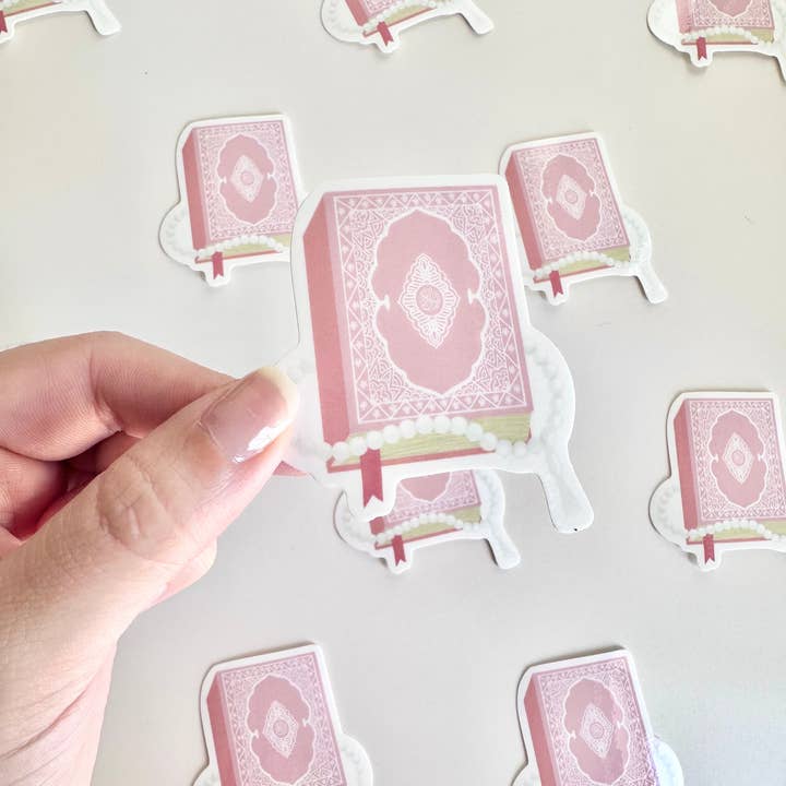 Nour Emporium - Wholesale Sticker - Pink Quran Sticker