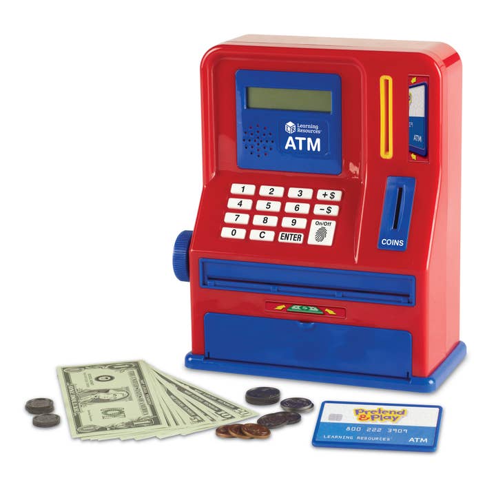 Pretend and Play® Teaching ATM Bank for wholesale by Learning Resources