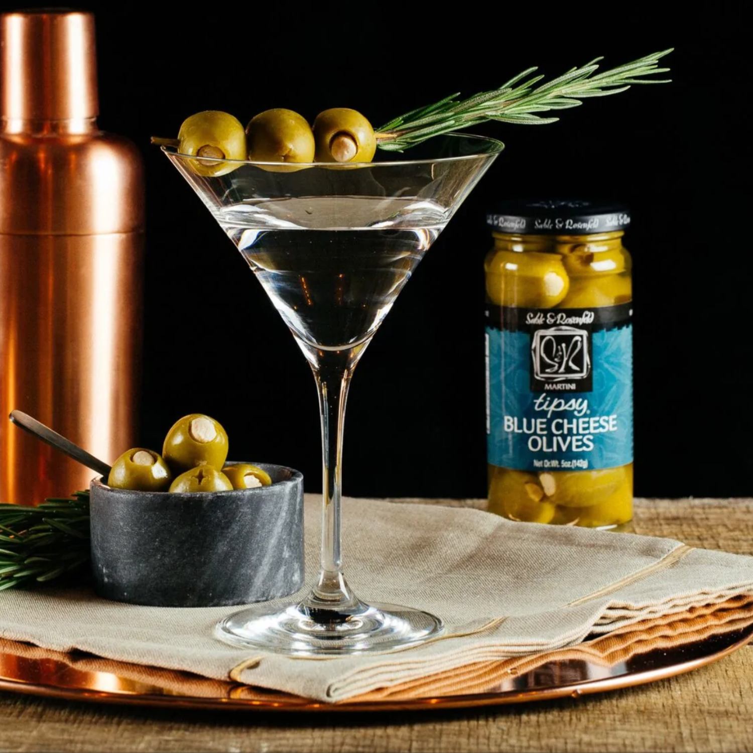Wholesome Good - Wholesale Olives - Sable & Rosenfeld Blue Cheese Stuffed Tipsy Olives - 5oz3