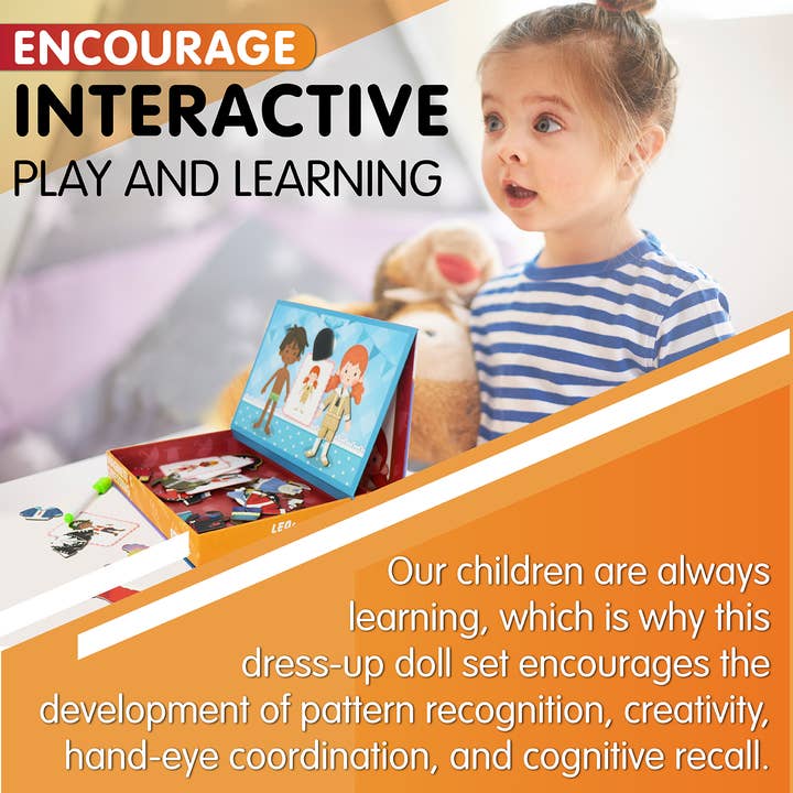 Leo & Friends - Wholesale Puzzle - Kids - Leo & Friends Magnetic Dressing Kit, 66-Pieces10