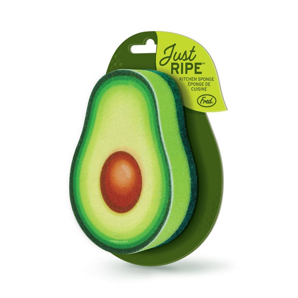 Fred & Friends - Wholesale Cleaning Sponge - Sponges - Just Ripe - Avocado Sponge