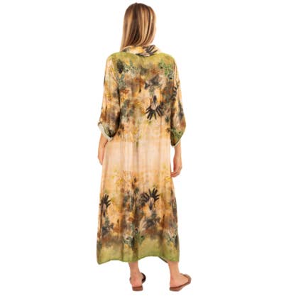 VeraMay - Wholesale Dress - Women's - 6288-2 Beige Vera May Italian Viscose Dress 1