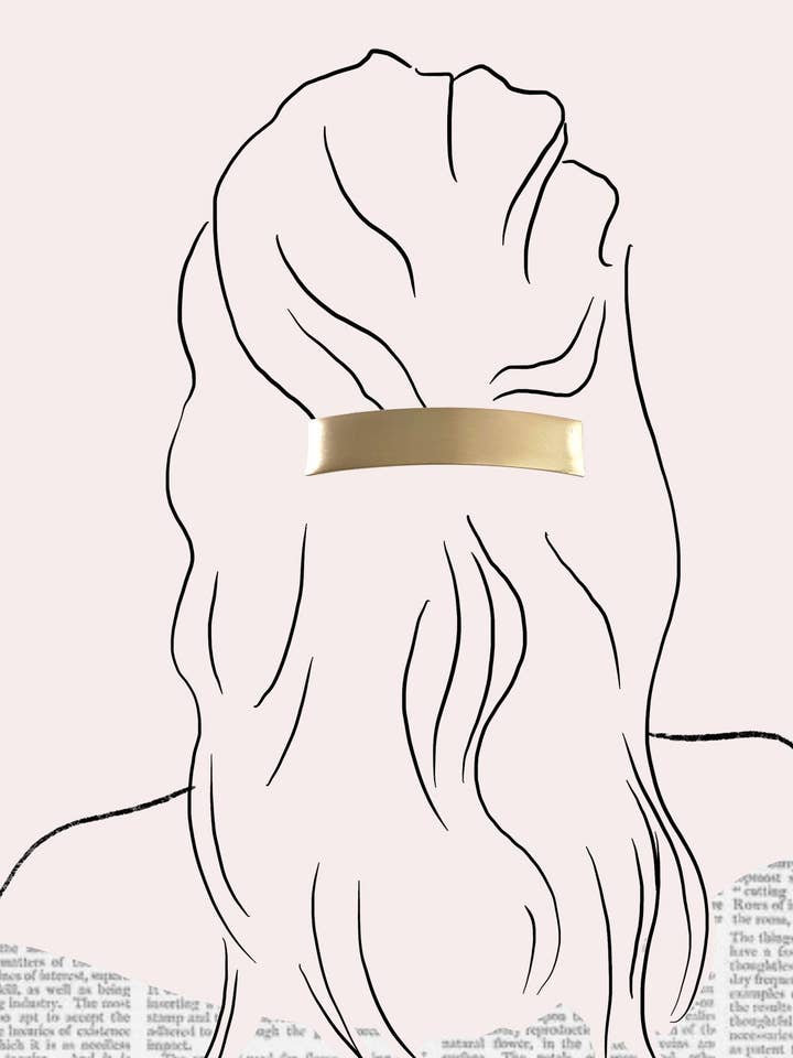 Gold Dusk Hair Barrette for wholesale by Malionne