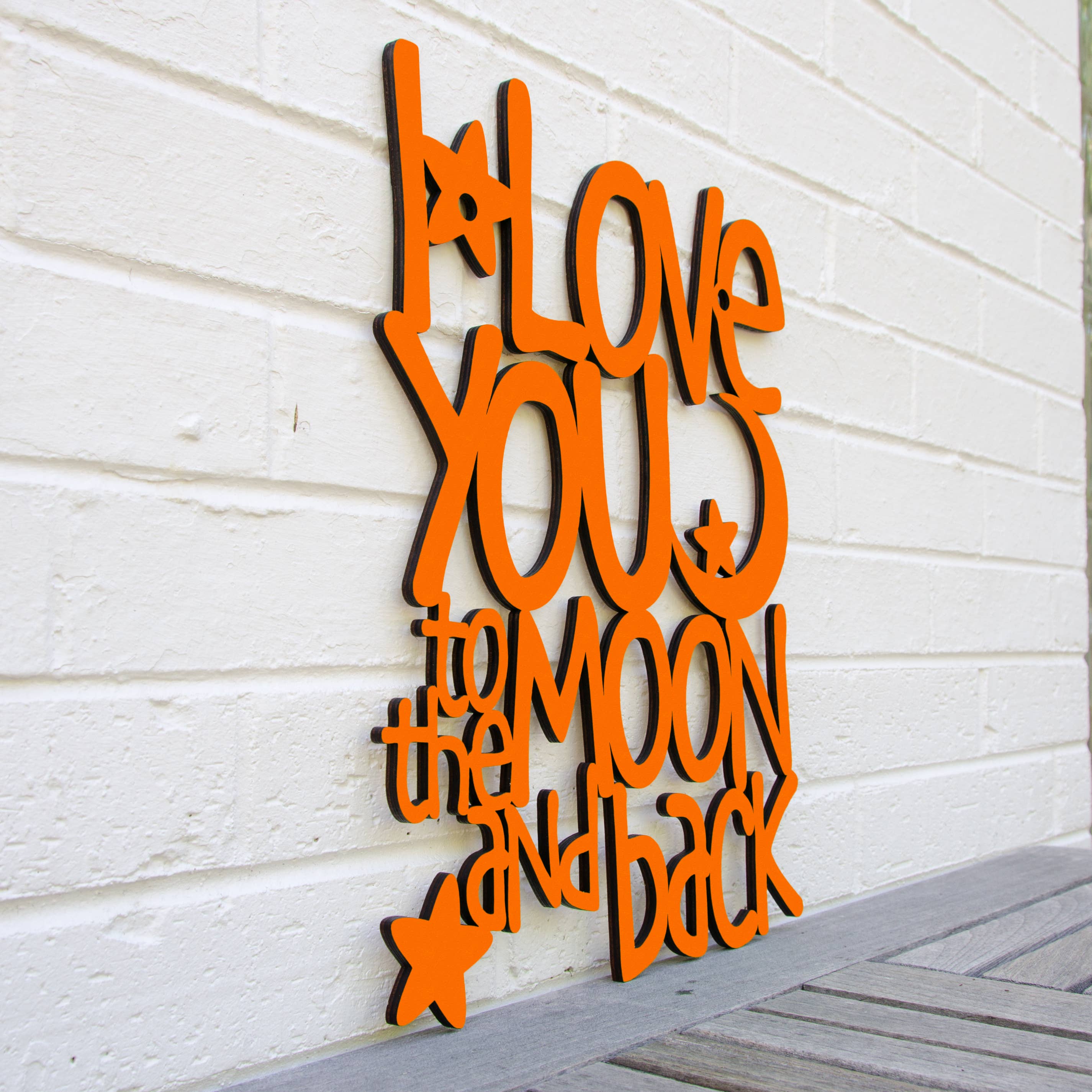 Spunky Fluff - Wholesale Wall Decor - Kids & Baby - I Love You to the Moon & Back, Wood Nursery Wall Decor7