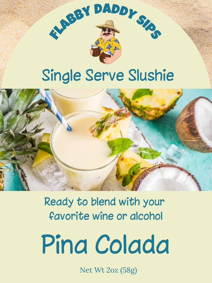 Pina Colada Slushie-mix för enkel servering för wholesale av Flabby Daddy Sips