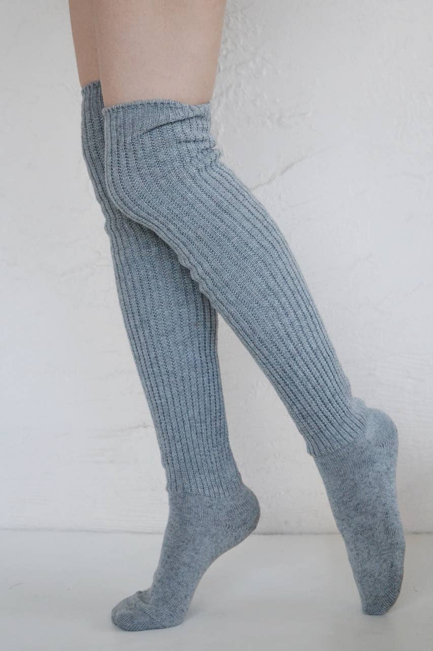 Tabbisocks - Venta al por mayor Calcetines - Mujer - Calcetines largos hasta la rodilla Lounge Scrunchy - mezcla de lana12