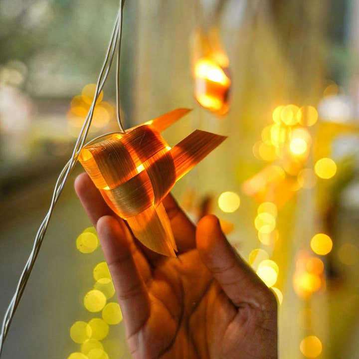 Umweltfreundliche handgefertigte dekorative Bambus‑Fisch‑LED‑Lichterkette für den Großhandel von Zwende