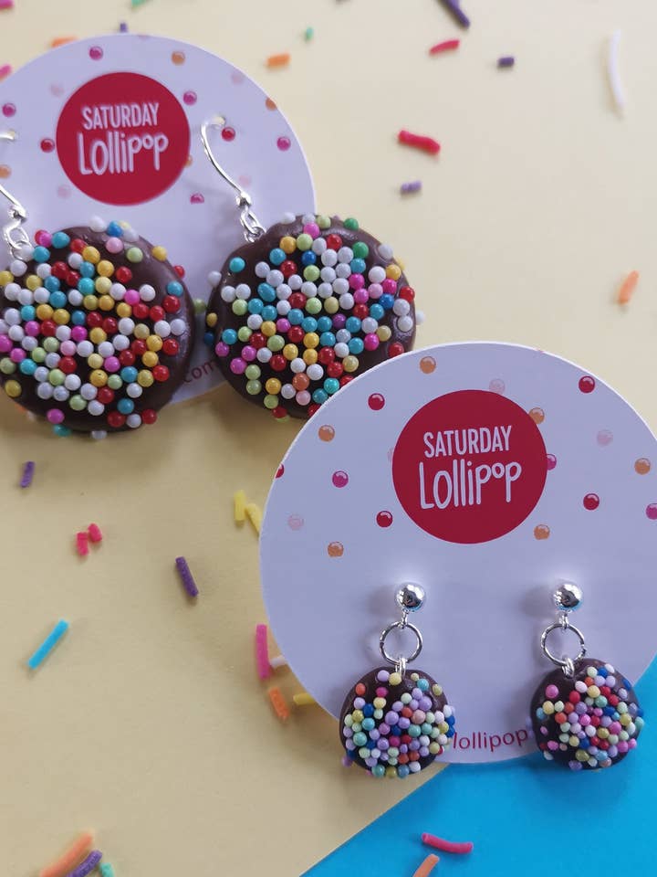 Freckle dangly earrings for wholesale by Saturday Lollipop