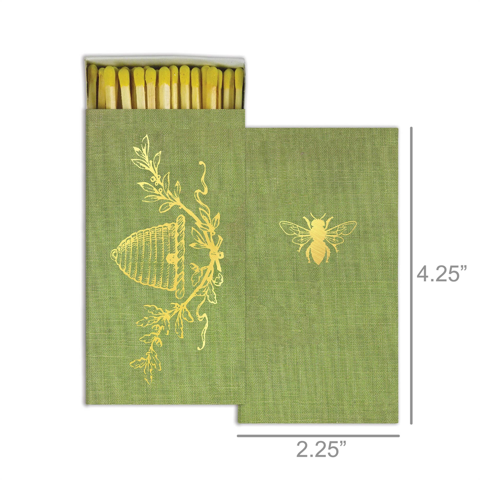 HomArt - Wholesale Matches - Matches - Bee Crest - Gold Foil1