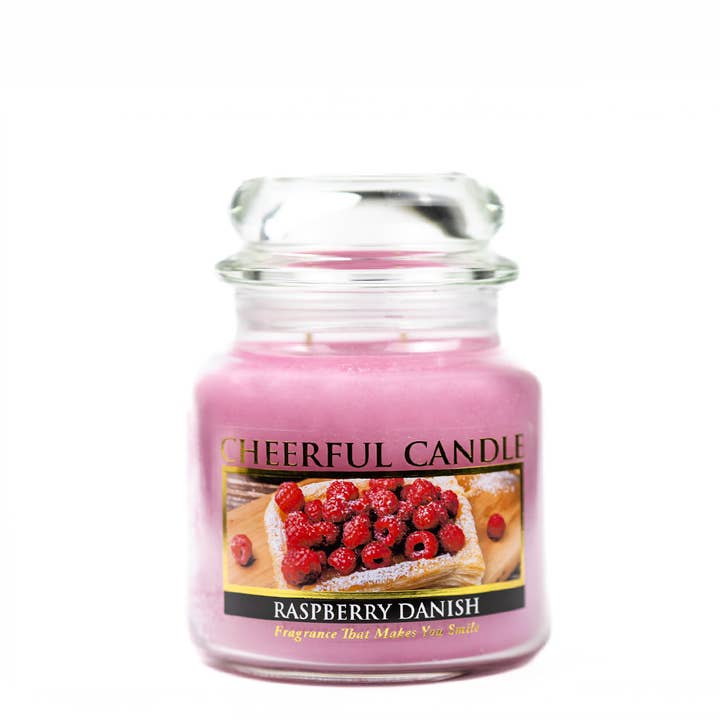 Cheerful Candle (16oz.) - Raspberry Danish for wholesale by A Cheerful Giver