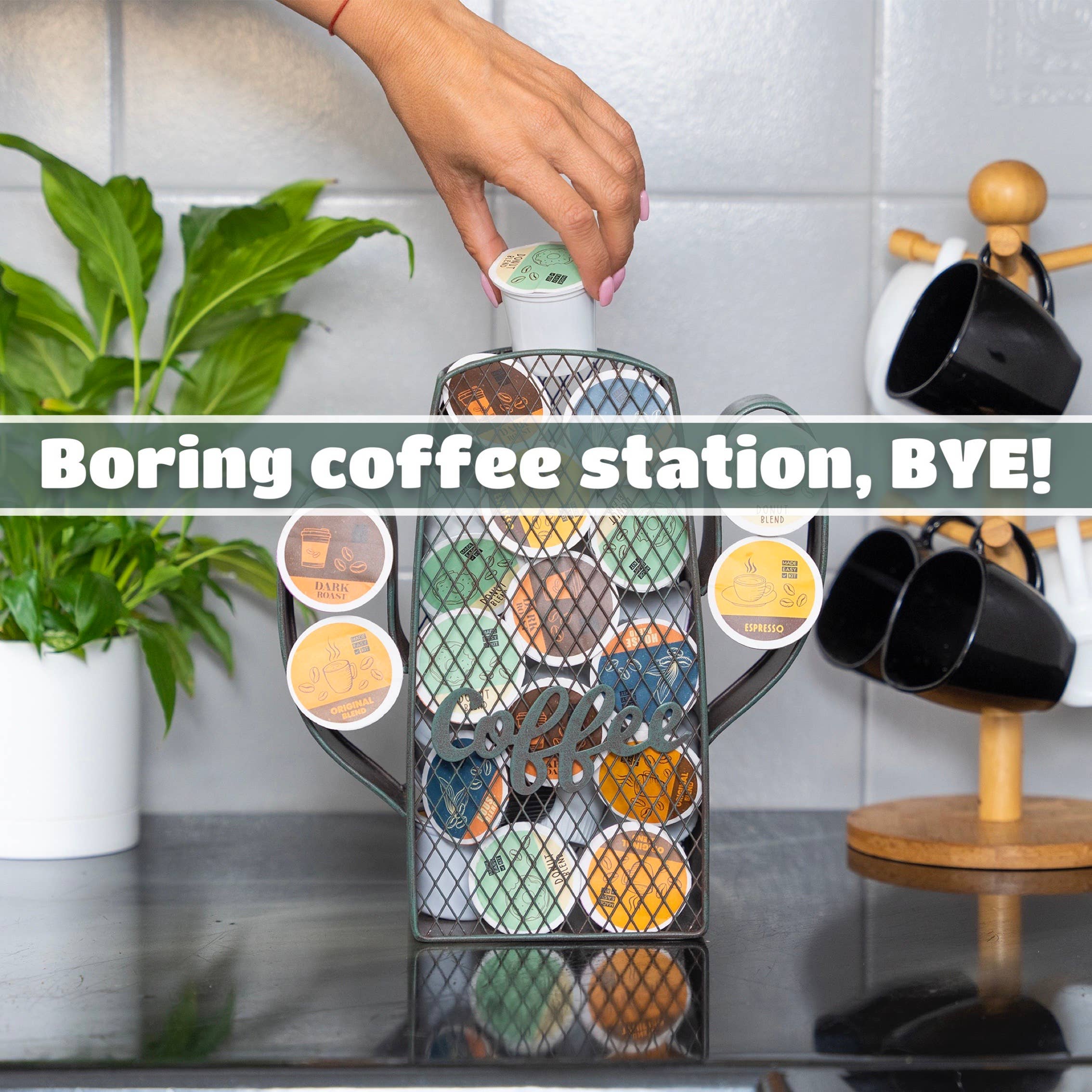 MADE EASY KIT - Wholesale Kitchen Storage/Organizer - Made Easy Kit Coffee Pod Organizer - Home Functional Décor6