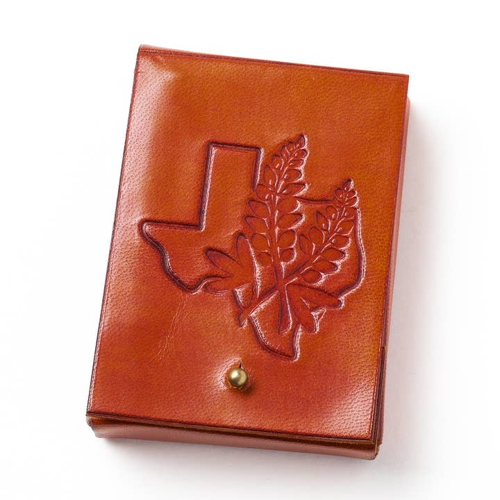 Matr Boomie Fair Trade - Wholesale Playing Cards - Texas Bluebonnet Leather Playing Cards Set0