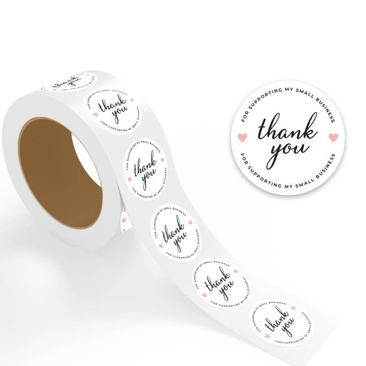 Merci de soutenir ma petite entreprise - 500 étiquettes/rouleau - 2"x2" - Style 4 pour la vente par StickerJet