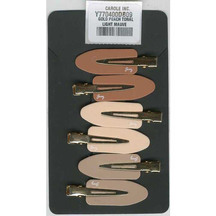 Carole Inc. - Wholesale Hair Clip - Women's - 6pc Acrylic Makeup Clip No Crease1