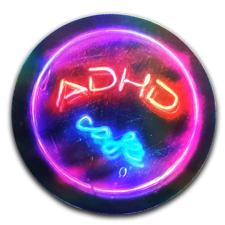 Wholesale ADHD Cafe Sticker Decal for wholesale by Feral Children