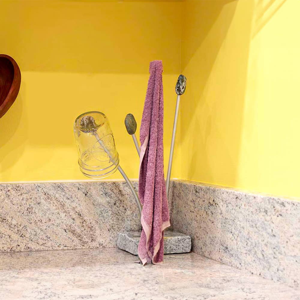 Sea Stones - Vente Tapis à vaisselle - Dune Herbe sèche-sac et bouteille4