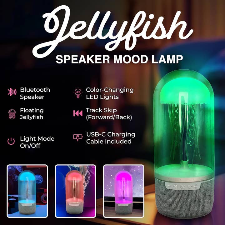 Trend Tech Brands - Wholesale Speakers - Jelly Fish Mood Lamp Bluetooth Speaker 1