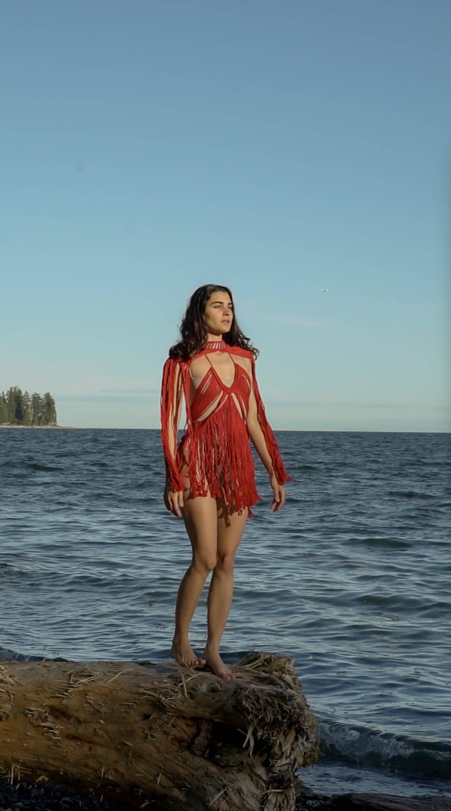 AstraWander – wholesale Swim cover-up – Women’s – Red Aphrodite Macrame Dress8