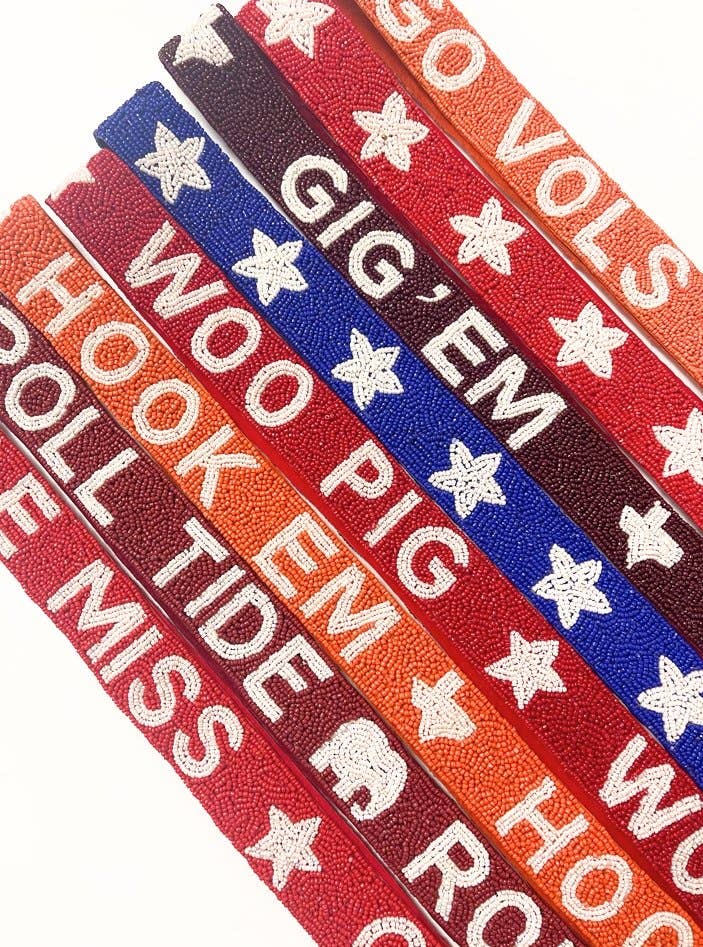 Sprinkled With Pink - Wholesale Bag Strap - Women's - Beaded Gameday Strap5