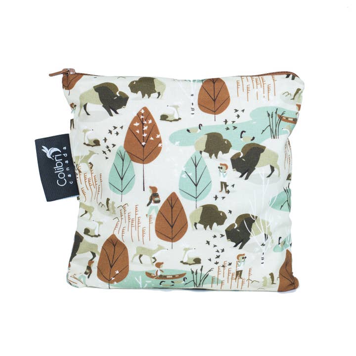 Nature Walk Reusable Snack Bag - Large for wholesale by Colibri Canada