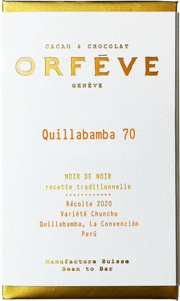 Choco-Dealer - Wholesale Chocolate Bar - Orfève - QUILLABAMBA 70% - EXTRA FINE0