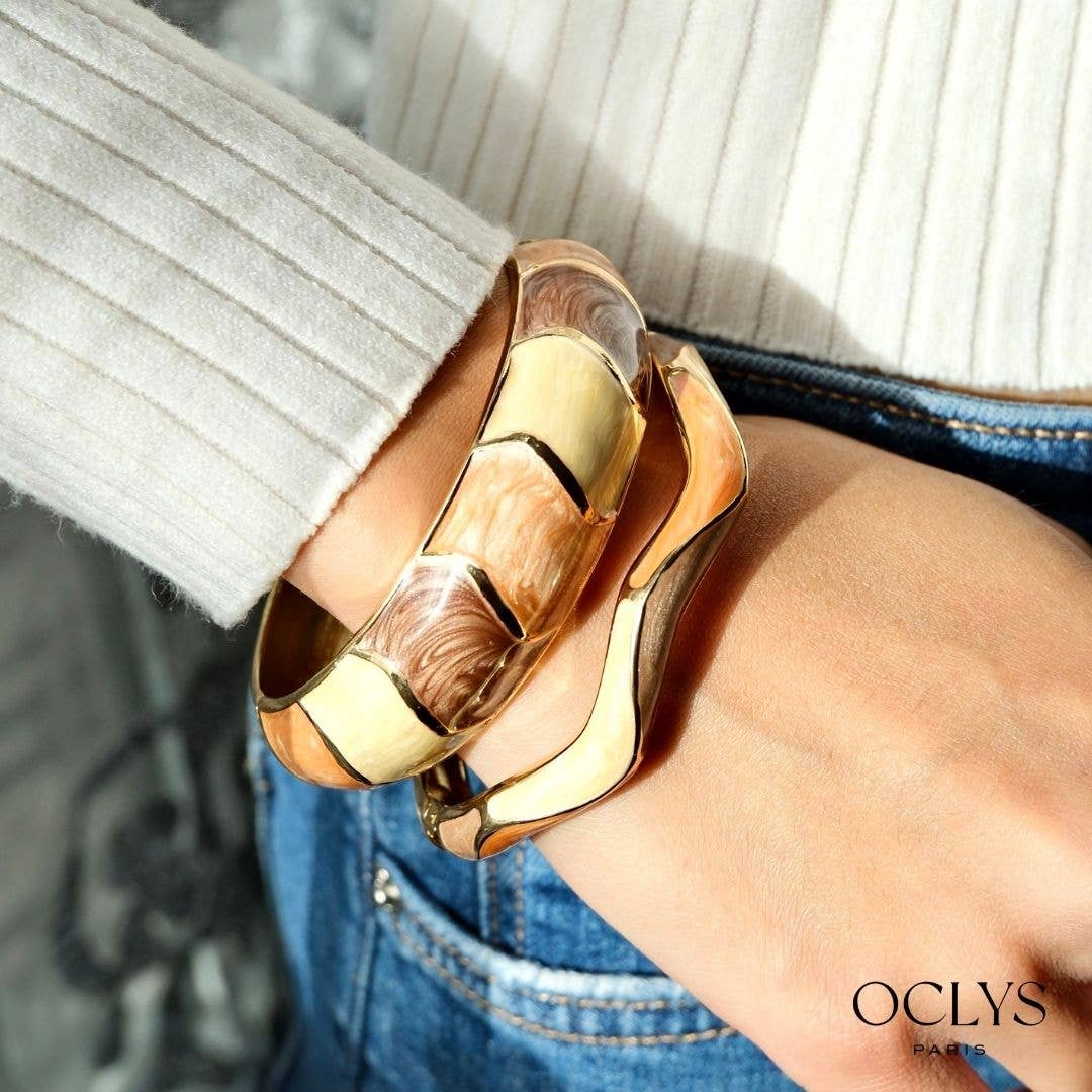 Oclys – wholesale Bangle bracelet – Nina colored enamel bangle bracelet7