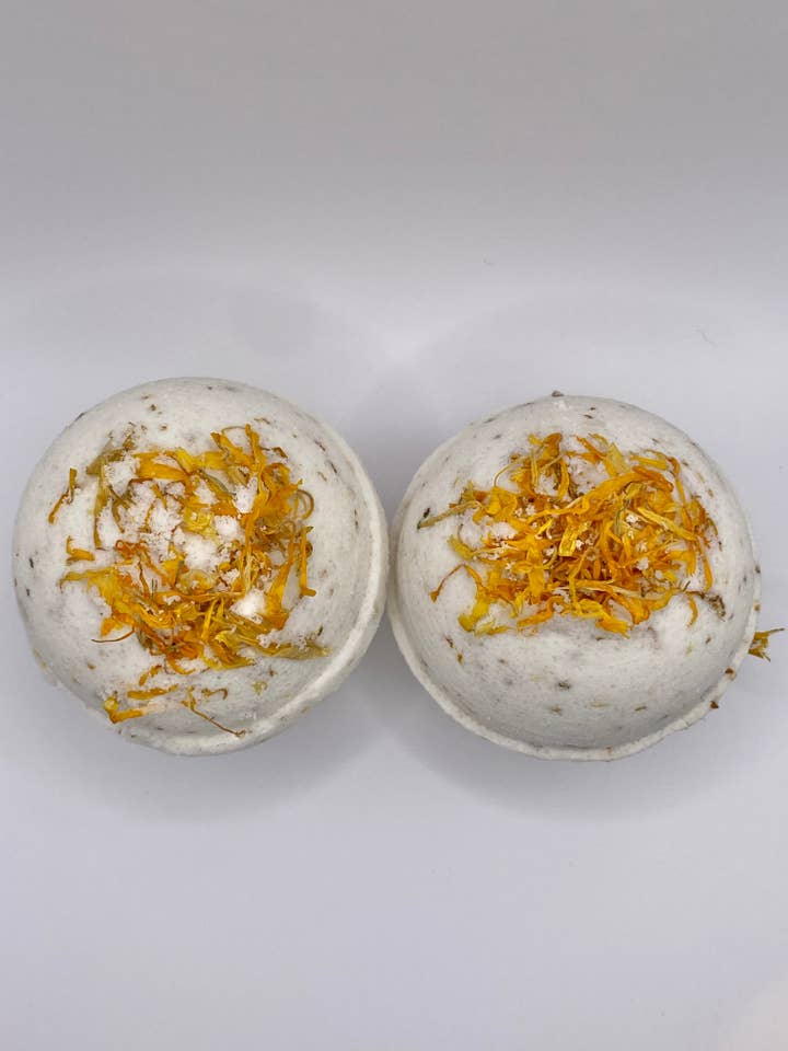 Bombe de bain Orange Ice pour la vente par Cove Minerals