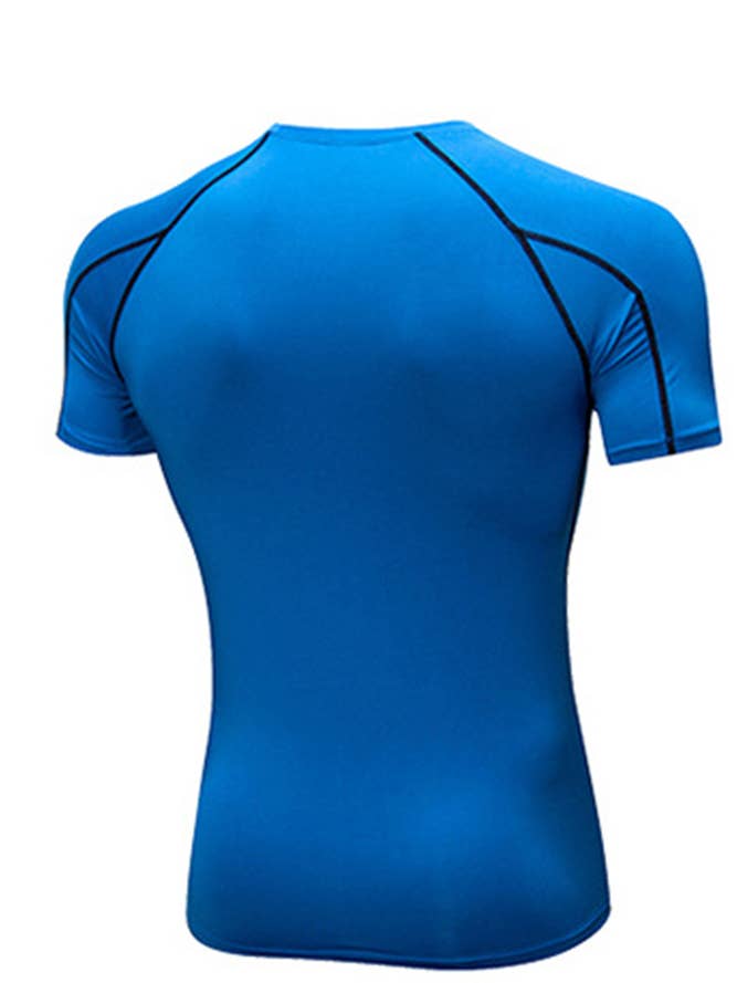 UNISHE - Wholesale Athletic Top - Men's - Fitness Men's Quick Dry Gym Short Sleeve Top YYL0125