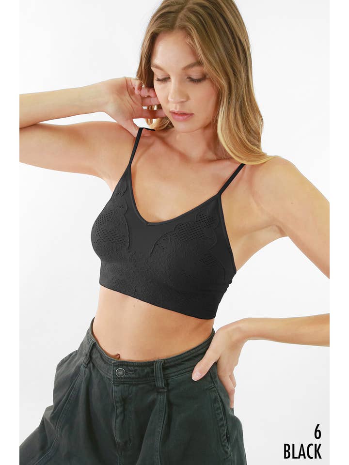 NIKIBIKI - Wholesale Bralette - Women's - NS7770 - Lace Embroidered Bralette