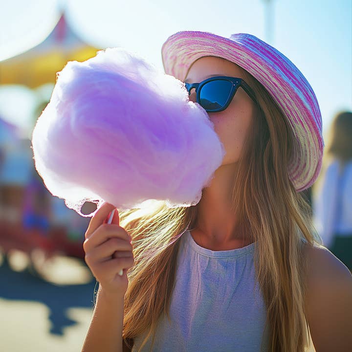 Bombshell Sweets - Wholesale Cotton Candy - I'm Your Huckleberry Cotton Candy Floss Sugar1