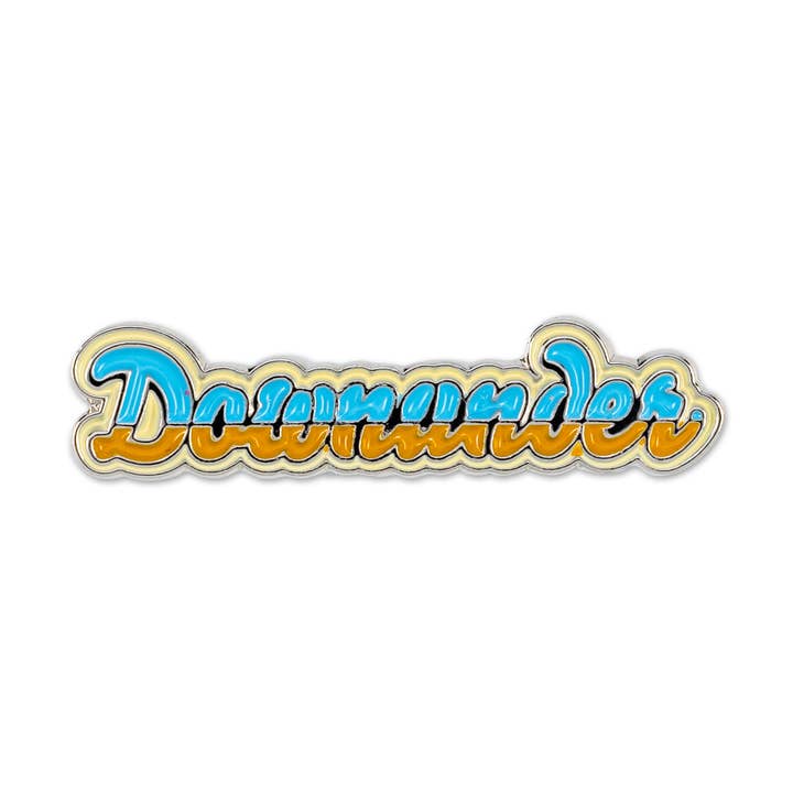 Downunder -lapel pin for wholesale by Saltbush Creations