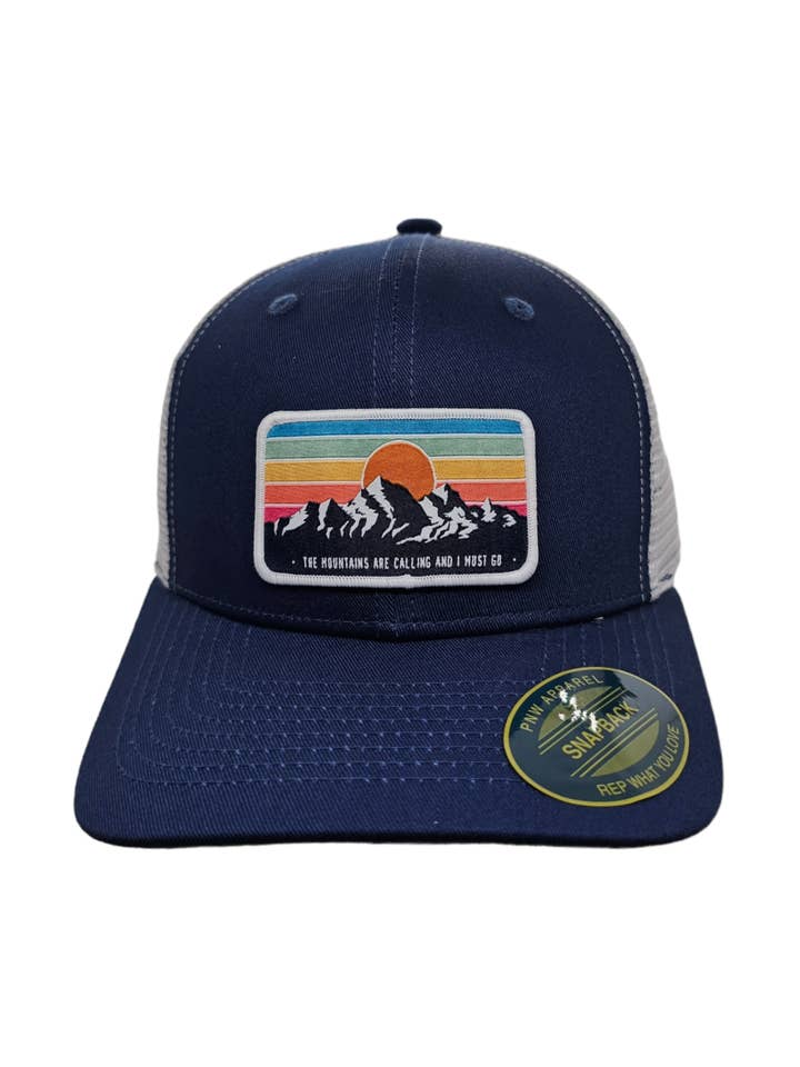 Chapéu Camionista Serras com Patch por atacado de PNW Apparel