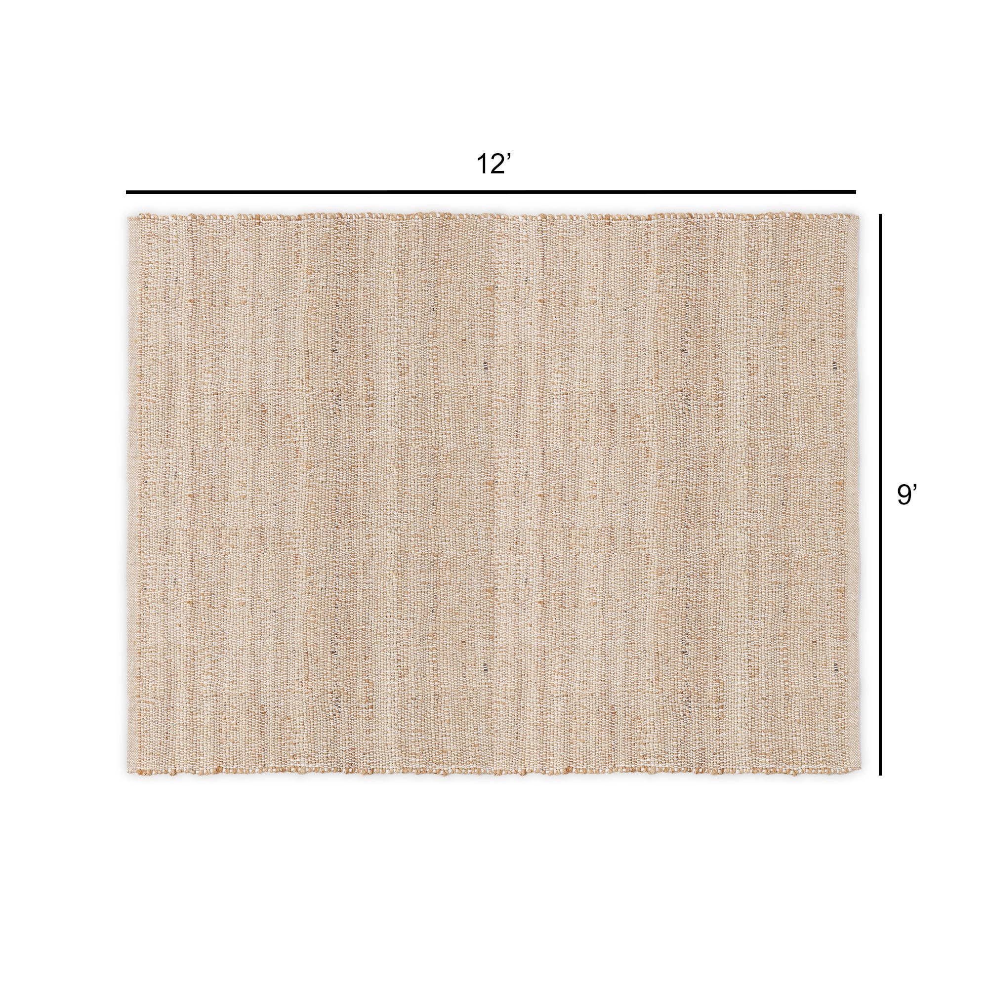 REDEARTH - Wholesale Area Rug - · REDEARTH · Jute Cotton Area Rug - 9'x12' Rectangular Rug, Sustainable Handwoven, Non-Shedding, Soft & Durable – Reversible, Neutral Tones for Home Décor in Living Room, Dining Room, Bedroom2