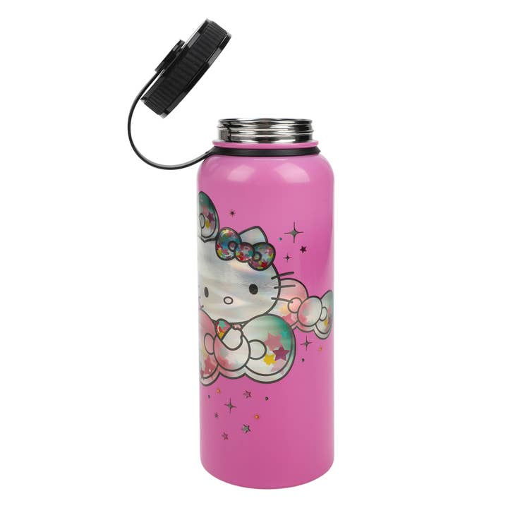 Bioworld Merchandising - Wholesale Water Bottle - Hello Kitty 40 oz. Stainless Steel Water Bottle