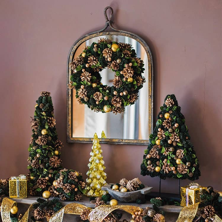 Rustic Reach - Vente Miroir mural - Miroir en fer foncé de style antique8