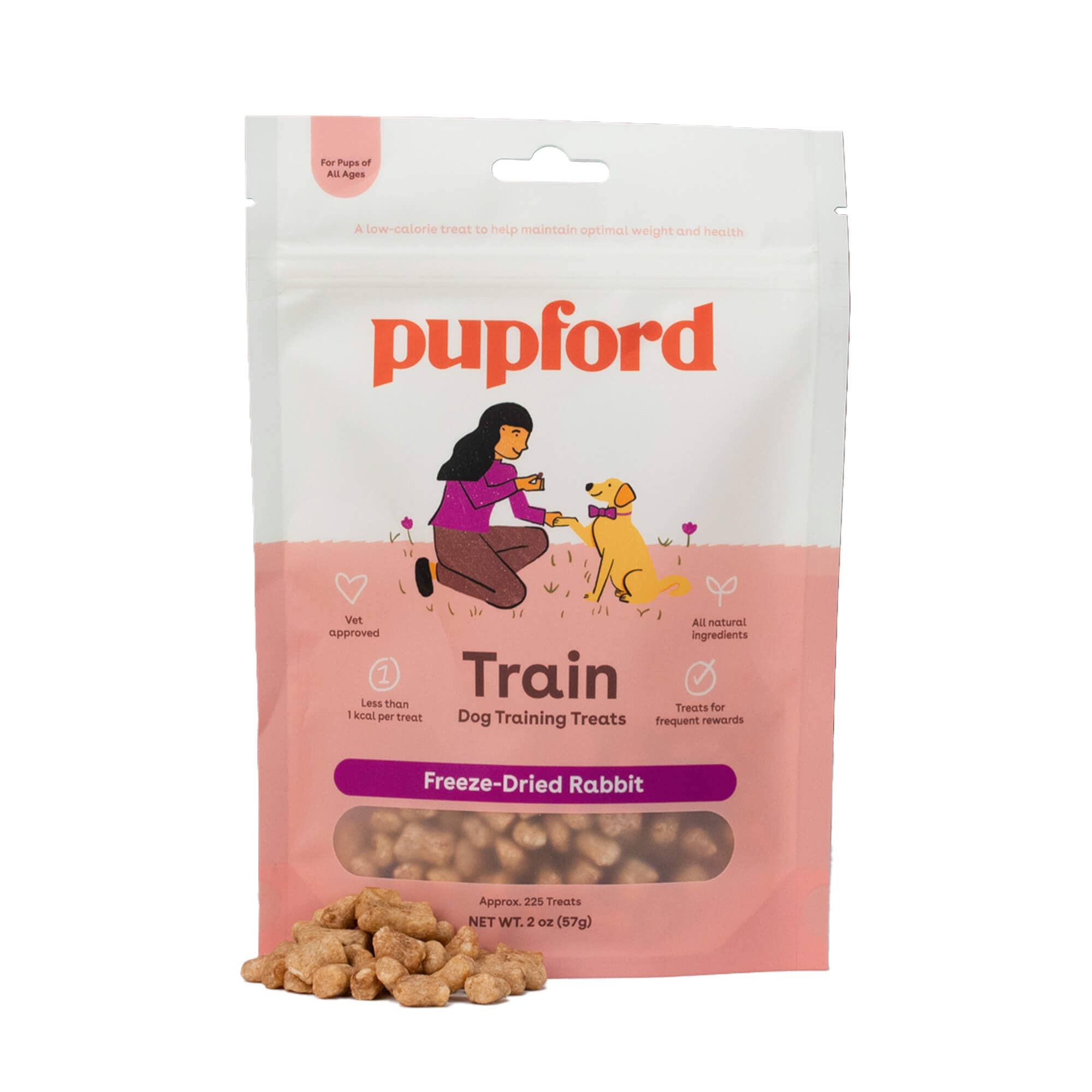 Pupford - Wholesale Pet Treats - Dog - Freeze Dried Rabbit Training Treats 2oz