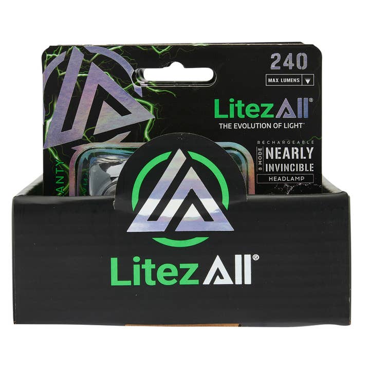 LitezAll - Wholesale Flashlight - LitezAll Rechargeable Nearly Invincible™ Head Lamp18