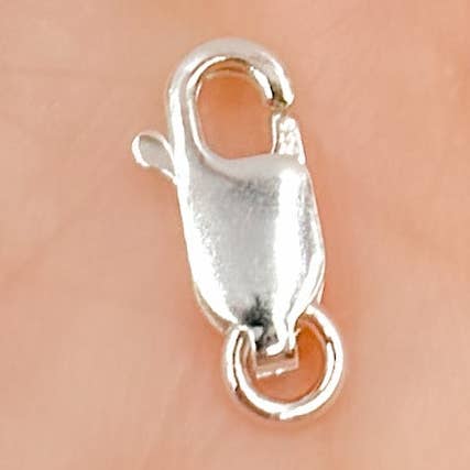 Tresor Jewelry Inc. - Wholesale Clasp - 0925LC0SS. 8MM White Sterling Silver Lobster Clasp0