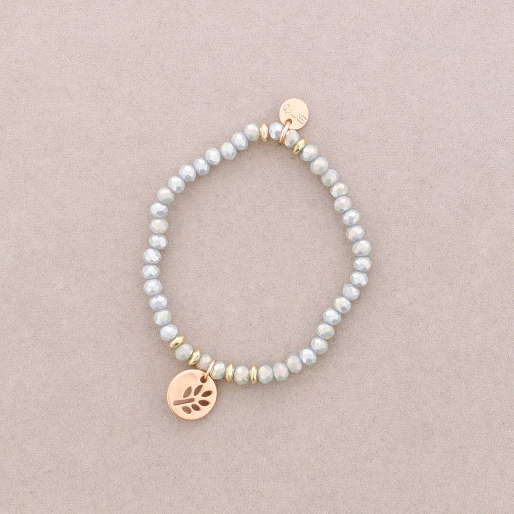 Sonata – wholesale Beaded bracelet – 4Mm Faceted Crystal Elastic Bracelet10