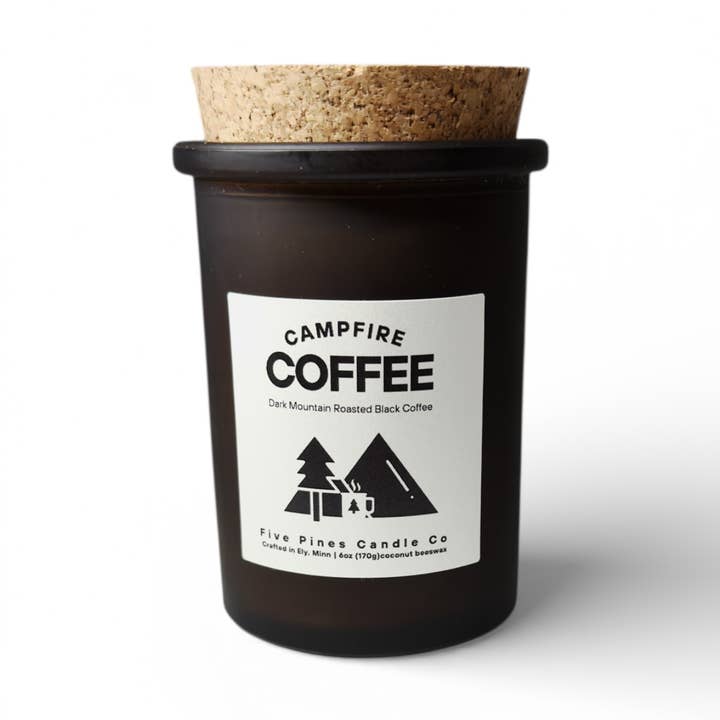 Campfire Coffee for wholesale by Five Pines Candle Co