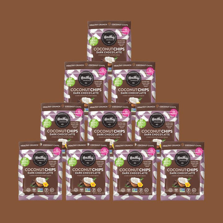 Healthy Crunch - Wholesale Chips - Dark Choco'Latte Coconut Chips10