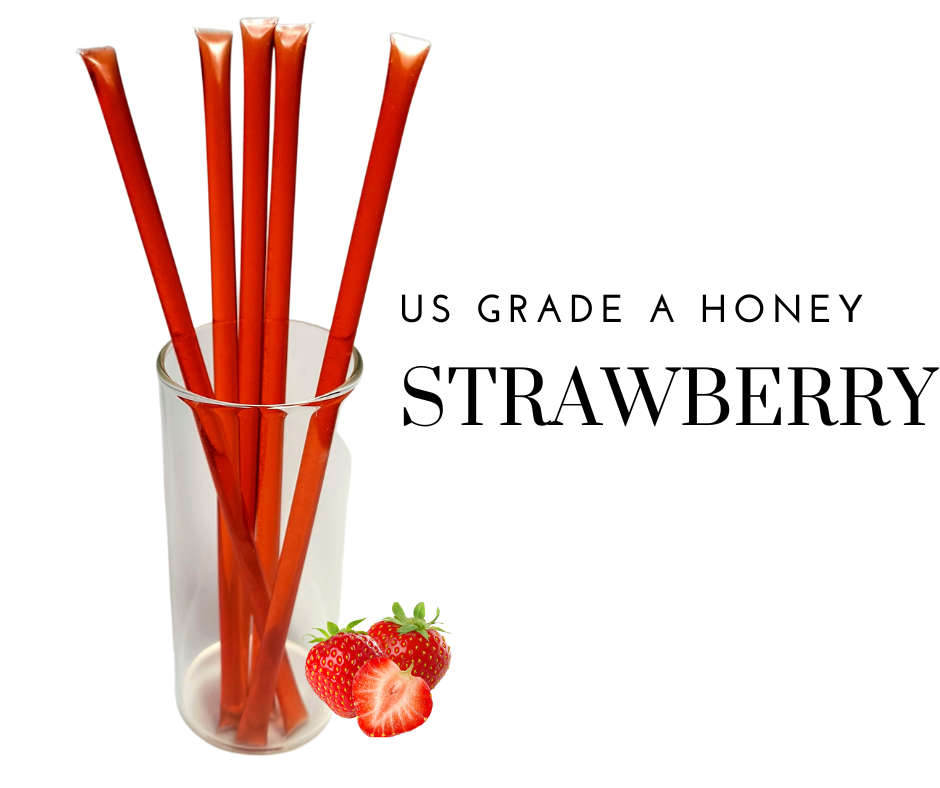 Candy Barn Express - Wholesale Honey - Bee Krazy Honey Sticks - 50ct Strawberry Refill1