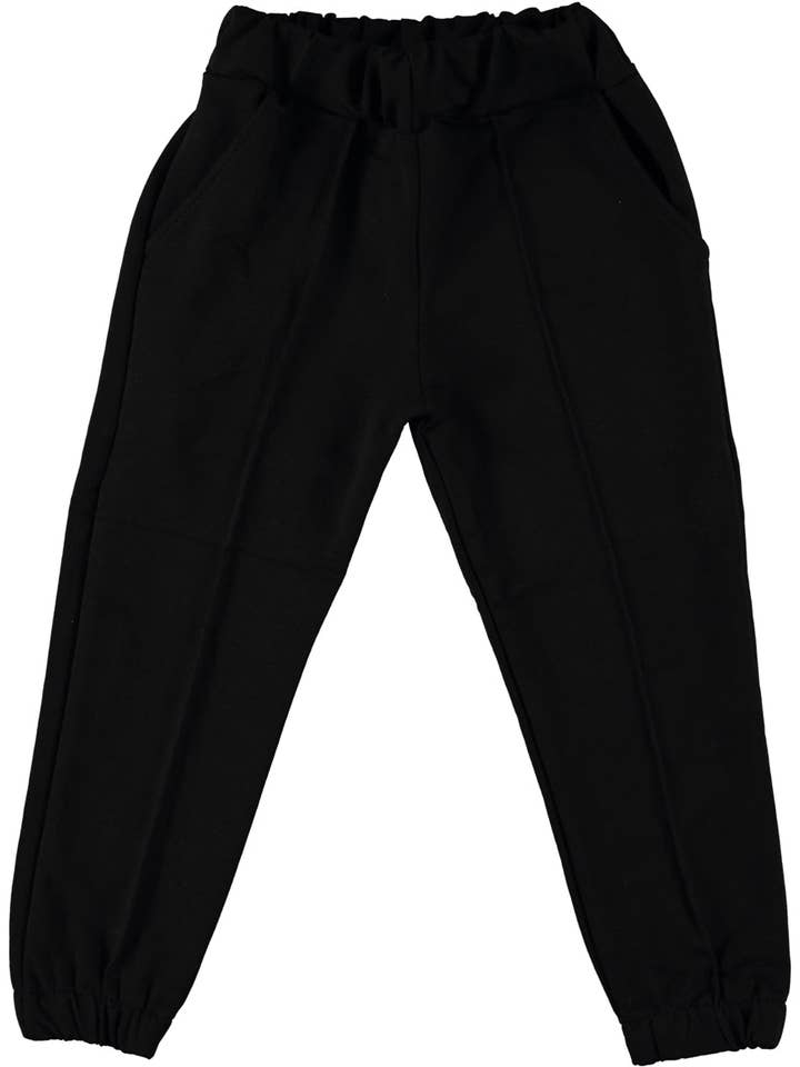 Basic Girl Sweat Pants Black for wholesale by Boom Bam