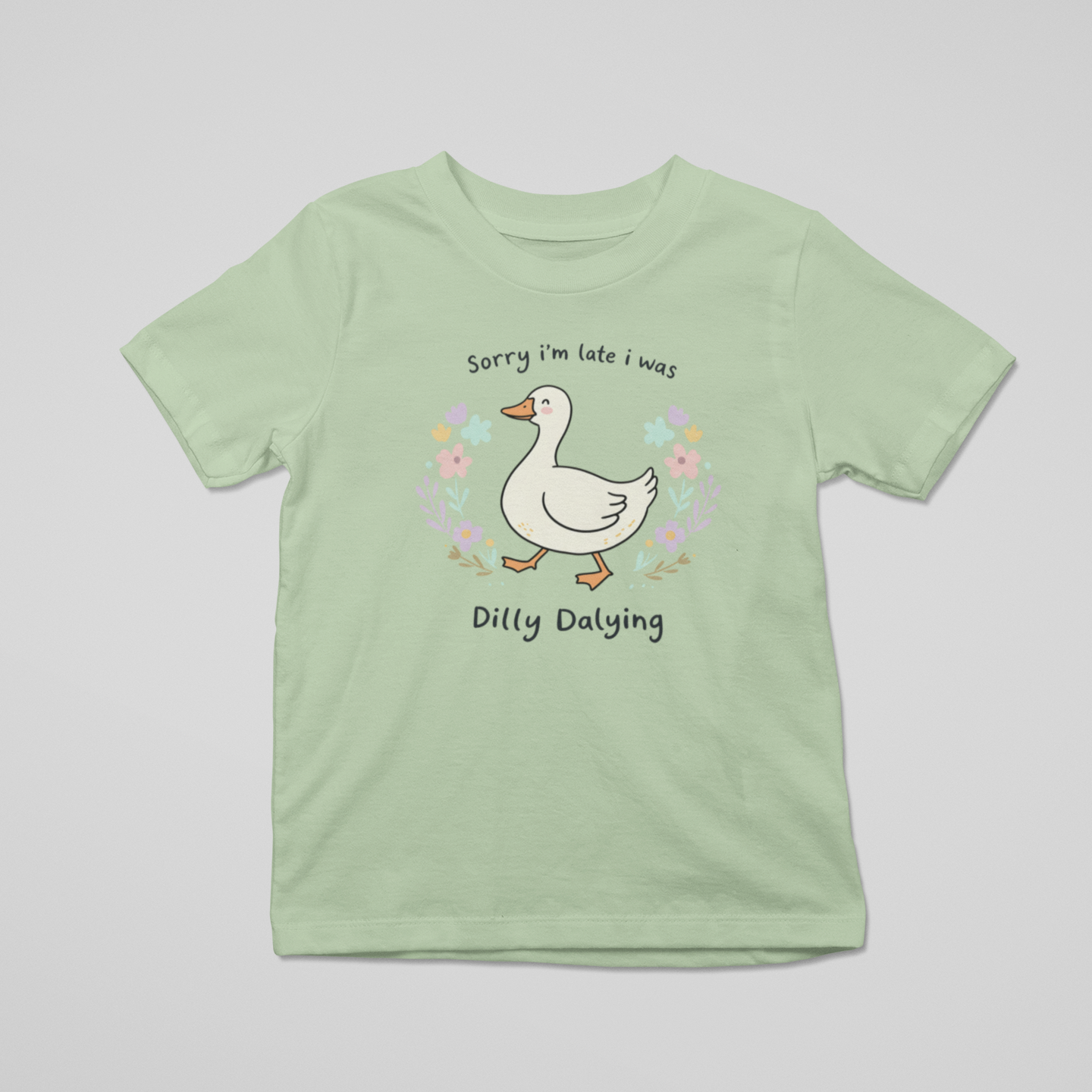 Tea Shirt Shoppe - Wholesale Screen Printed T-Shirt - Kids - Dilly Dally Goose Graphic Tee1