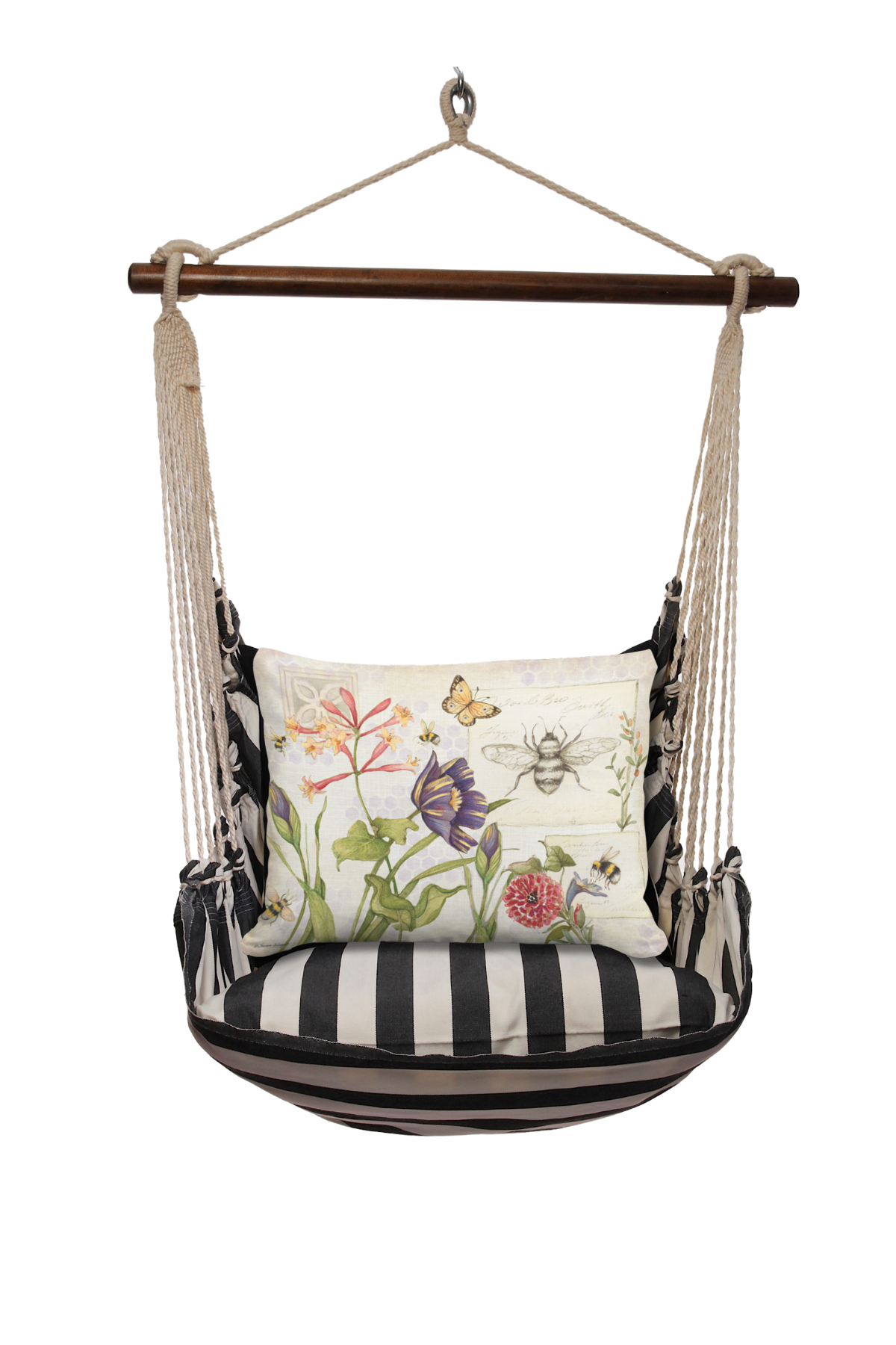 Magnolia Casual - Wholesale Swing Set - Hammock Swing 4-Piece Set indoor / outdoor - Black & White19