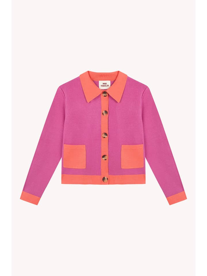 MindTraveler - Wholesale Cardigan – Women’s - Dália Pink Cardigan