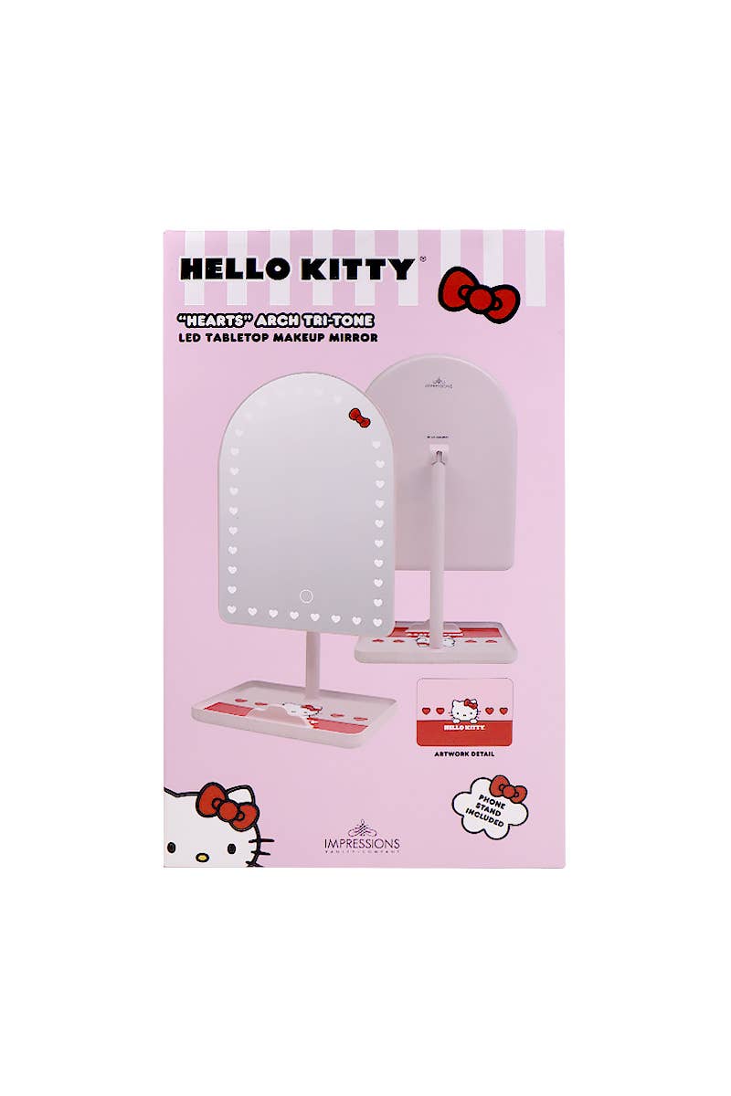 PINEAPPLE Beauty - Wholesale Vanity Mirror - Impressions Vanity IVMM-HKHRTSM454-PNK Hearts LED Mirror - 14